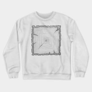 Square tree crosssection Crewneck Sweatshirt